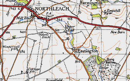 Old map of Broadfield Covert in 1946