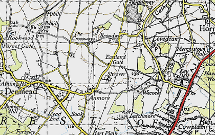Old map of Eastland Gate in 1945