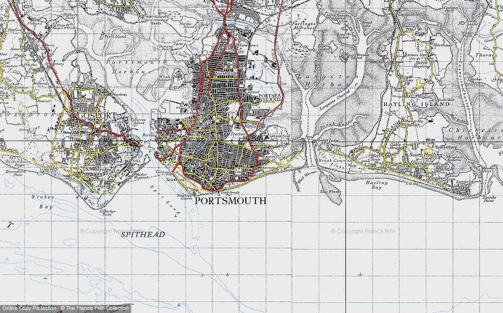 Old Map of Eastney, 1945 in 1945