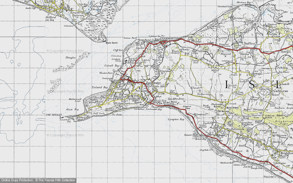 Old Map of Easton, 1945 in 1945