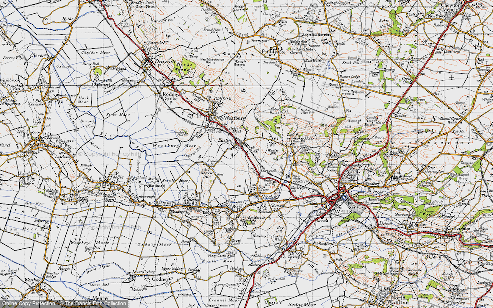 Old Map of Easton, 1946 in 1946