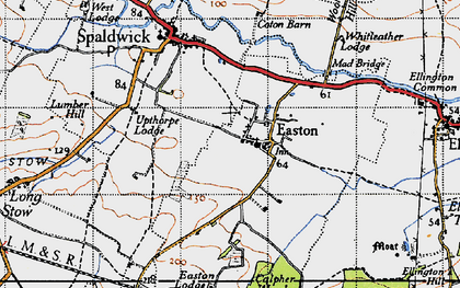 Old map of Whitleather Lodge in 1946