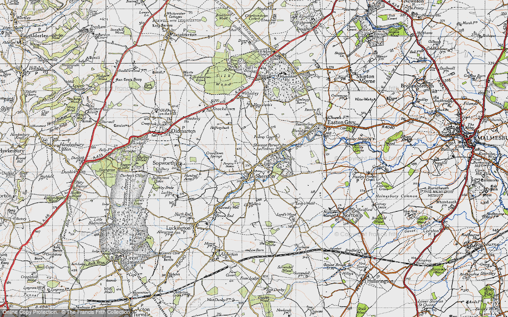 Old Map of Easton Town, 1946 in 1946