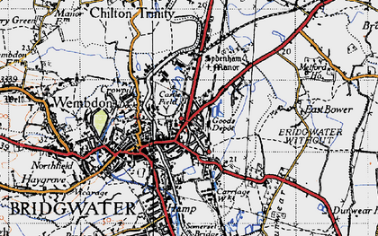 Old map of Eastover in 1946