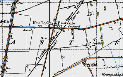 Old map of Bell Water Drain in 1946