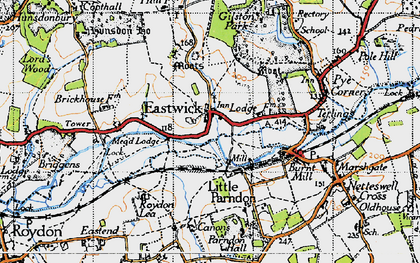 Old map of Eastwick in 1946