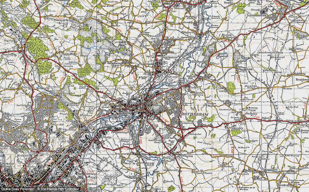 Old Map of Eastwood, 1947 in 1947