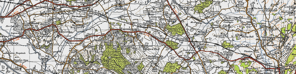 Old map of Eastwood in 1947