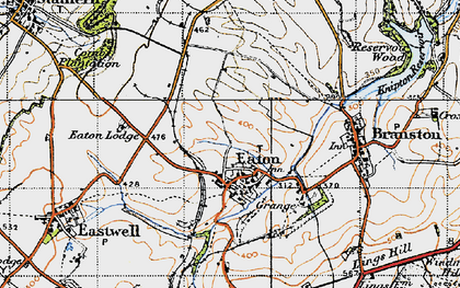 Old map of Eaton in 1946