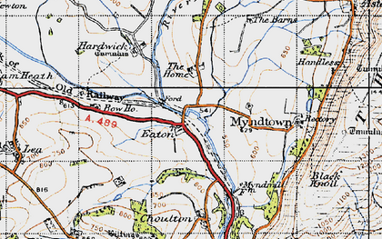 Old map of Eaton in 1947