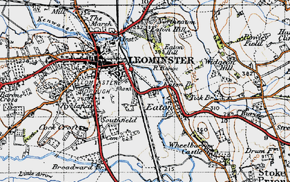 Old map of Eaton in 1947