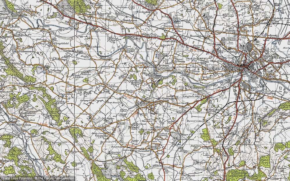 Old Map of Eaton Bishop, 1947 in 1947