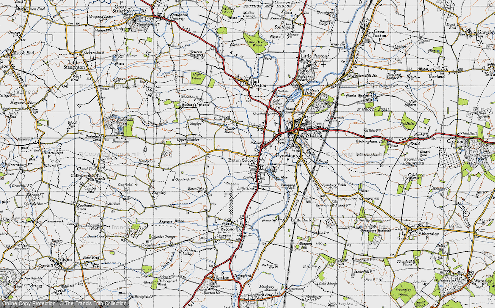 Old Map of Eaton Socon, 1946 in 1946