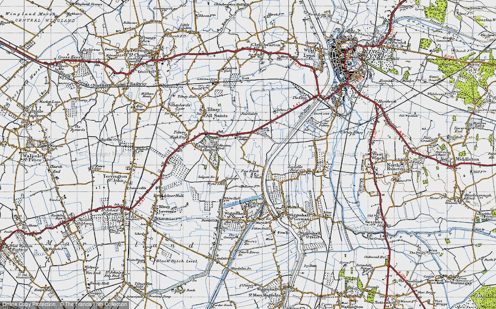 Old Map of Eau Brink, 1946 in 1946