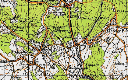 Old map of Eaves, The in 1946
