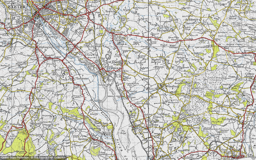 Old Map of Ebford, 1946 in 1946