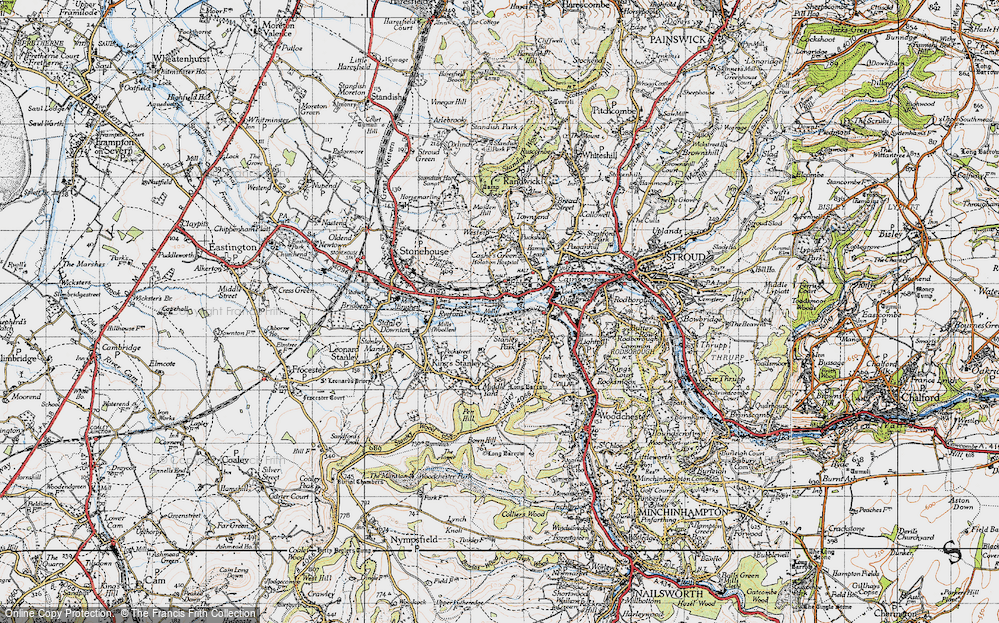 Old Map of Ebley, 1946 in 1946