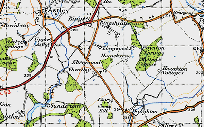 Old map of Wheatley in 1947