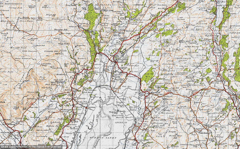Old Map of Historic Map covering Boothwaite Nook in 1947