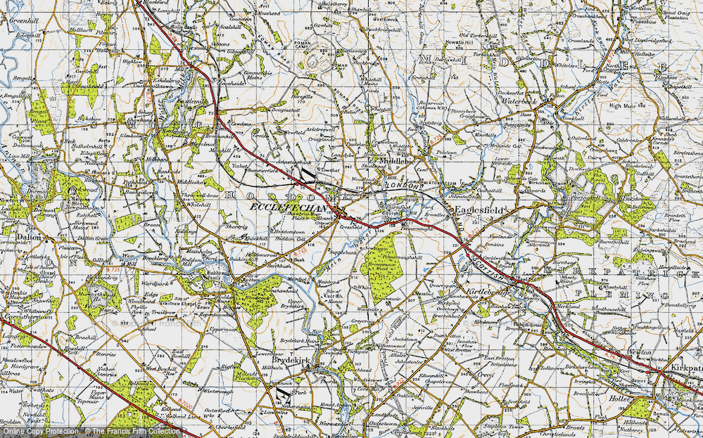 Old Map of Ecclefechan, 1947 in 1947