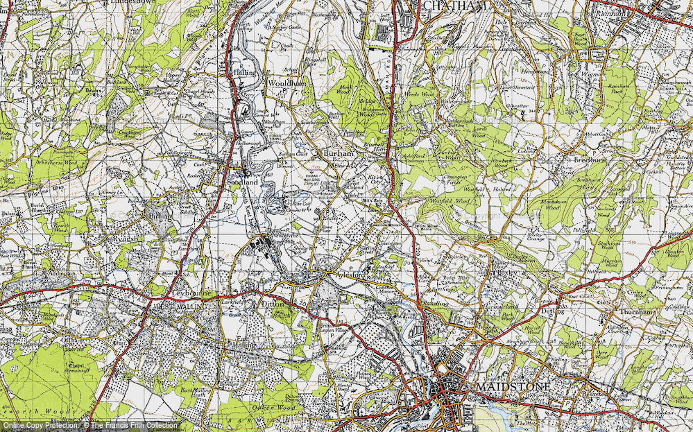 Old Map of Eccles, 1946 in 1946