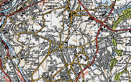Old map of Eccleshill in 1947