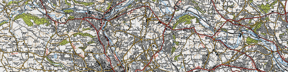 Old map of Eccleshill in 1947