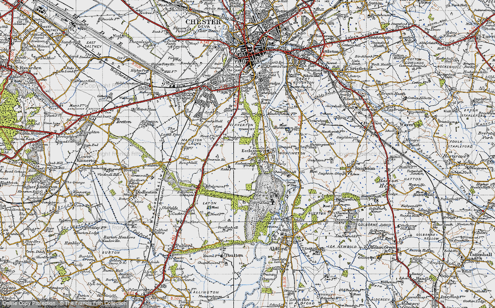 Old Map of Eccleston, 1947 in 1947
