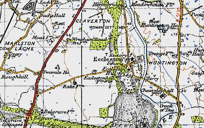Old map of Chester Business Park in 1947