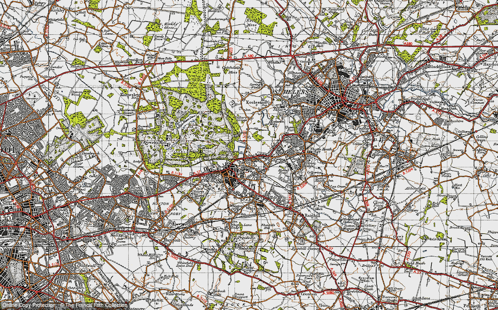 Old Map of Eccleston Park, 1947 in 1947