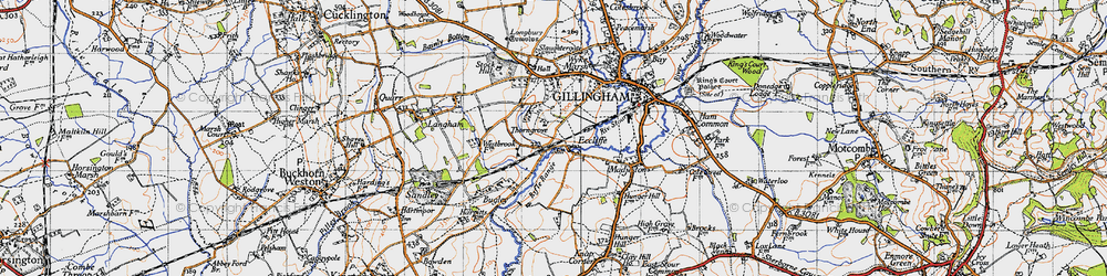 Old map of Eccliffe in 1945