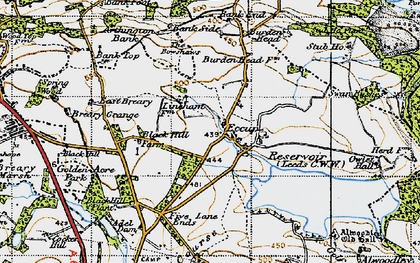 Old map of Eccup in 1947