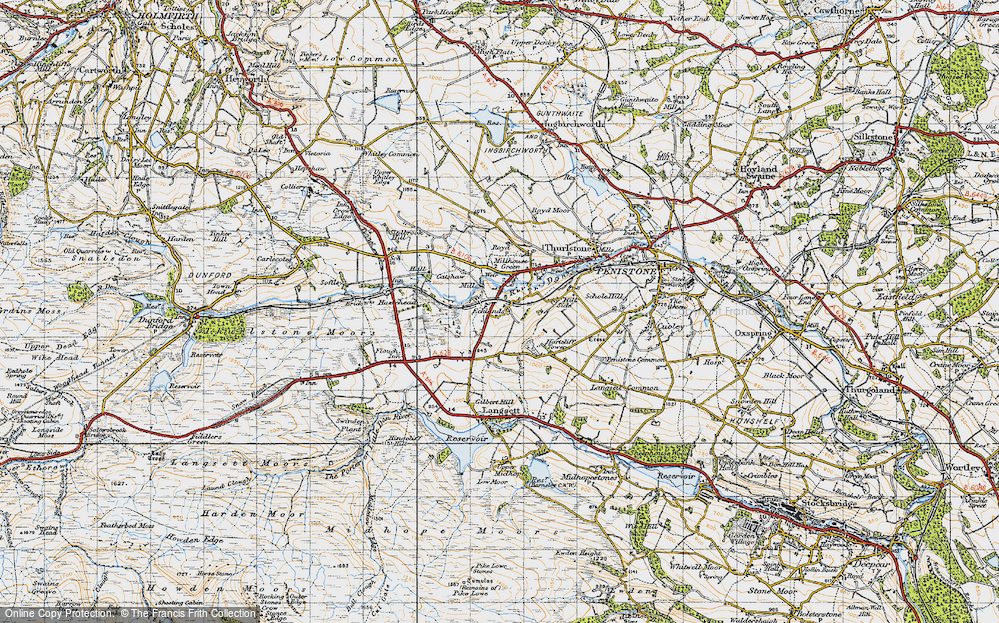 Old Map of Ecklands, 1947 in 1947