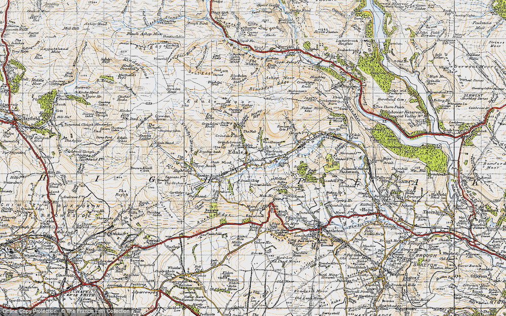 Old Map of Edale, 1947 in 1947