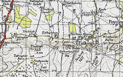 Old map of Bushy Bottom in 1940