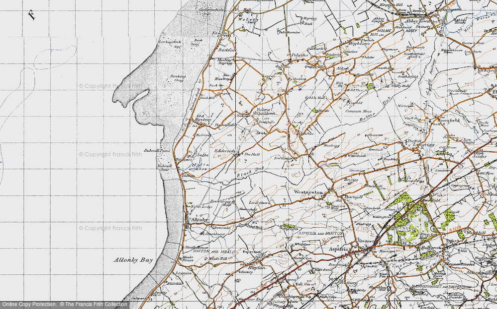 Old Map of Edderside, 1947 in 1947