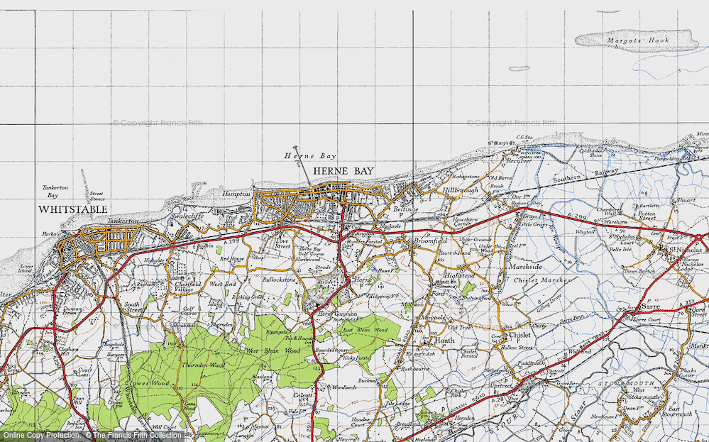Old Map of Eddington, 1947 in 1947