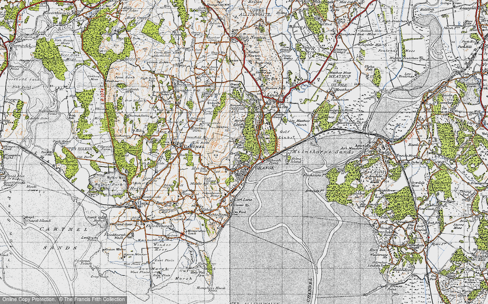 Old Map of Eden Mount, 1947 in 1947