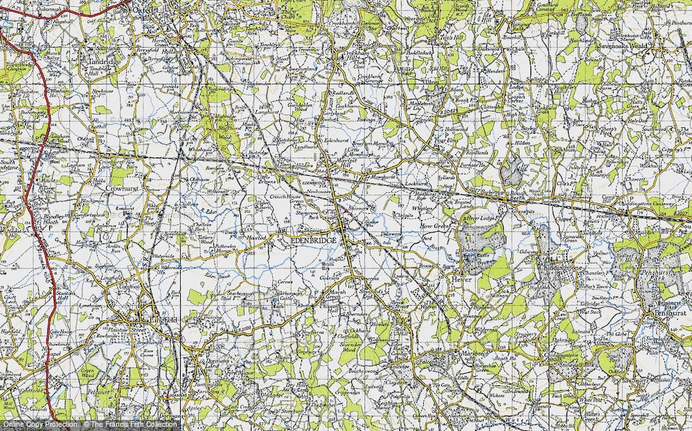 Old Map of Edenbridge, 1946 in 1946