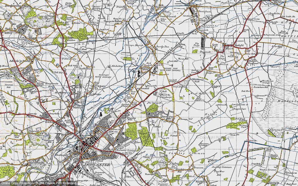 Old Map of Edenthorpe, 1947 in 1947
