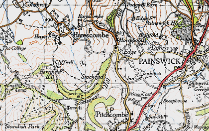 Old map of Edge in 1946