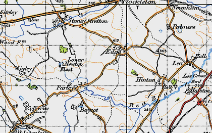 Old map of Edge in 1947