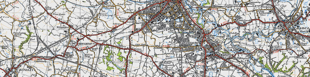 Old map of Edge Fold in 1947