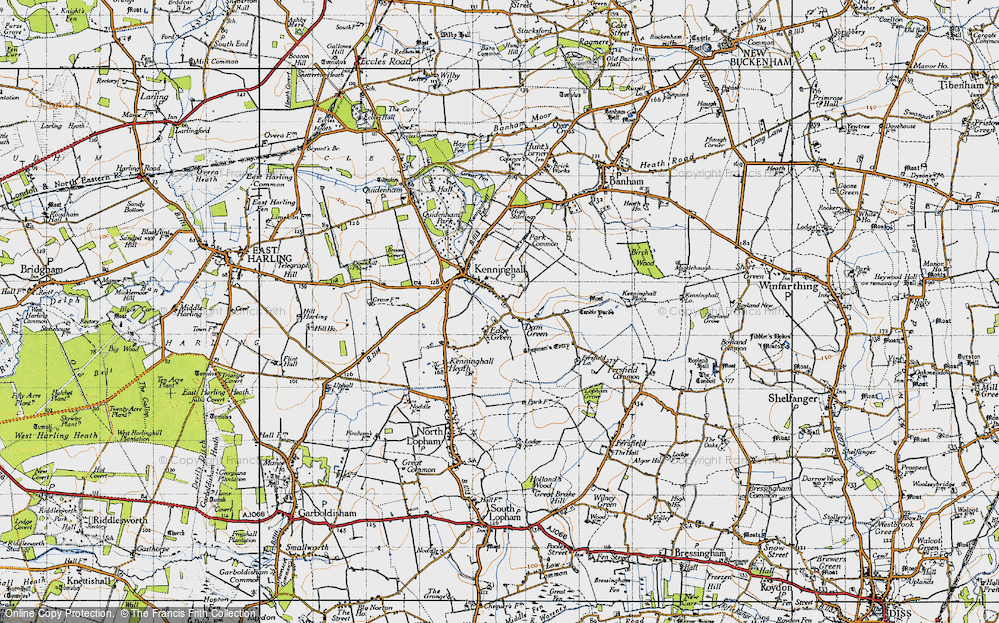 Old Map of Edge Green, 1946 in 1946