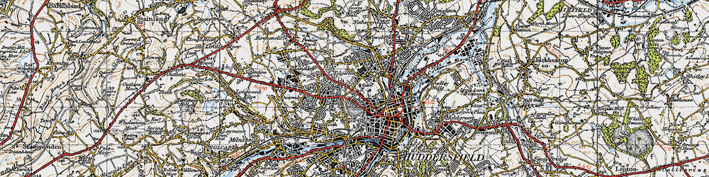 Old map of Edgerton in 1947
