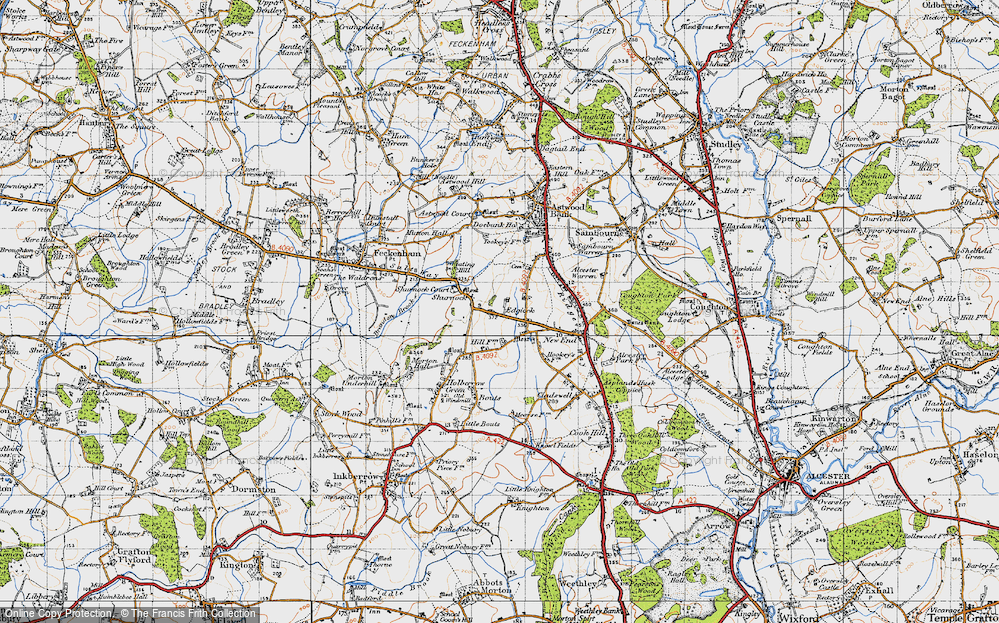 Old Map of Edgiock, 1947 in 1947