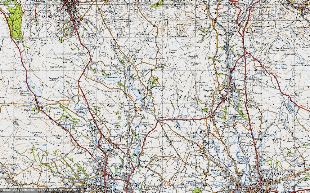 Old Map of Edgworth, 1947 in 1947