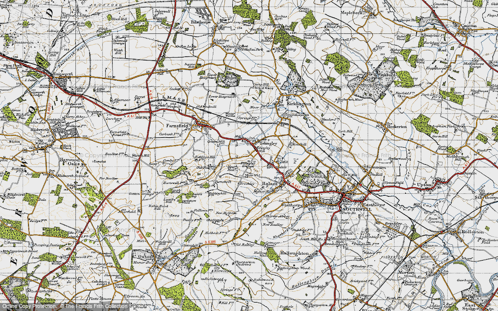 Old Map of Edingley, 1947 in 1947