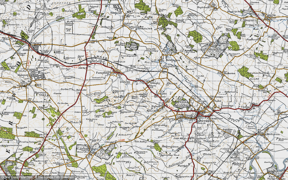 Historic Ordnance Survey Map of Edingley, 1947