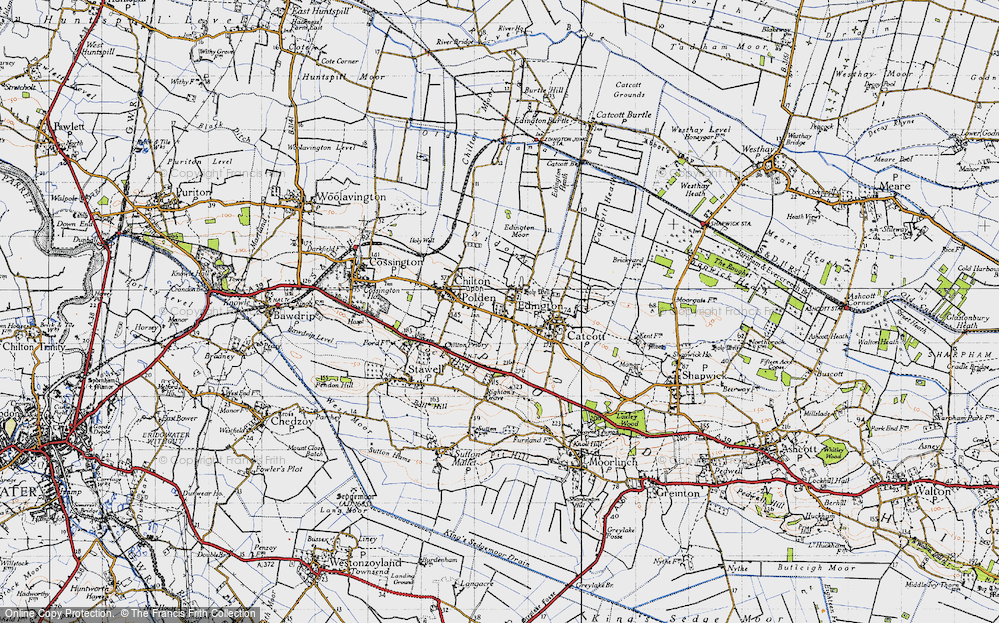 Old Map of Edington, 1946 in 1946